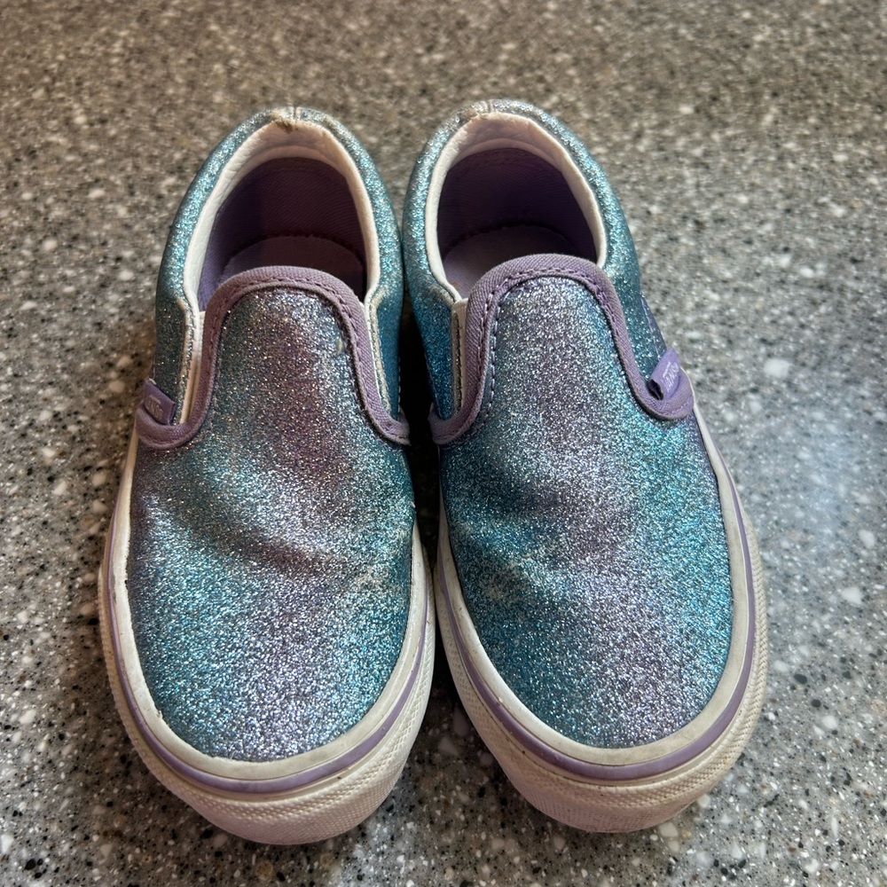 VANS, Sparkly Blue and Purple Shoes
